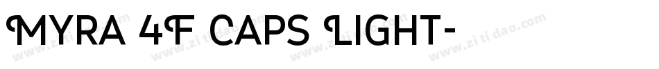 Myra 4F Caps Light字体转换